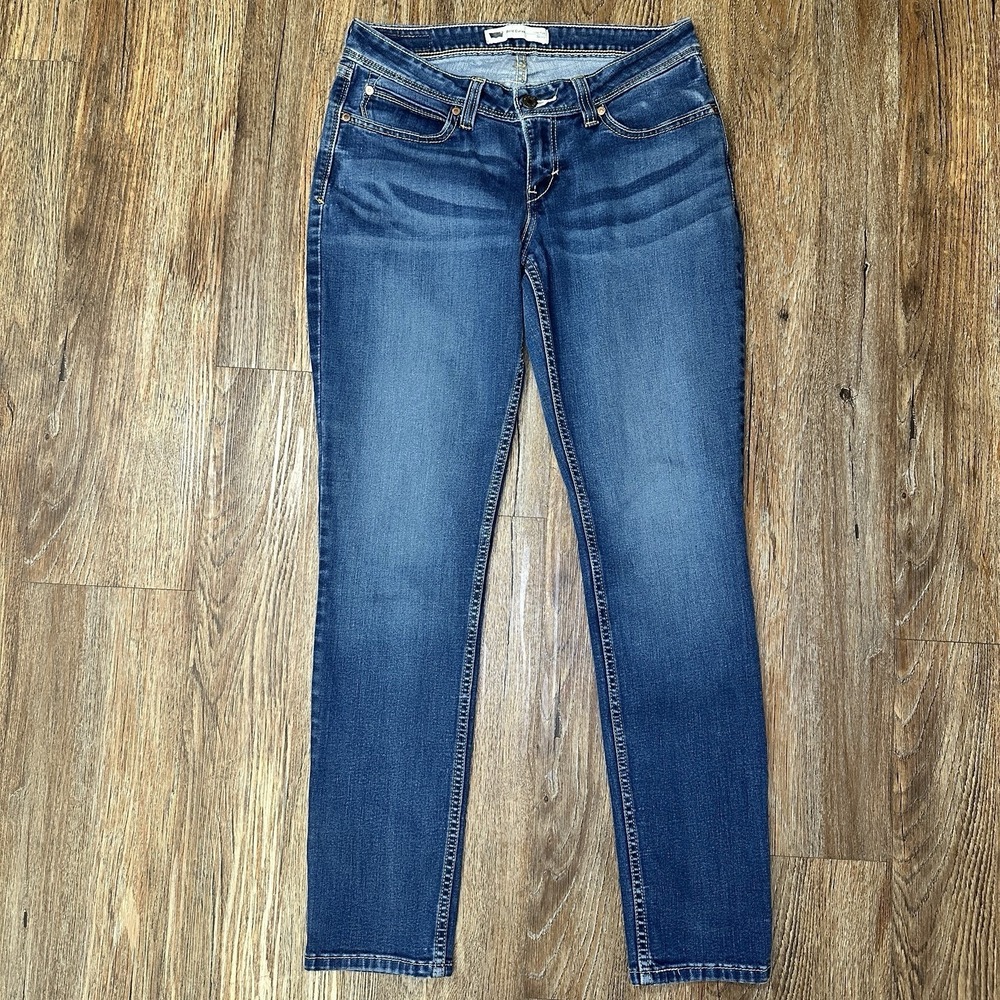 Levi's 711 Skinny Jeans Womens 30x32 Blue Stretch Denim Low Rise 11M Medium Wash